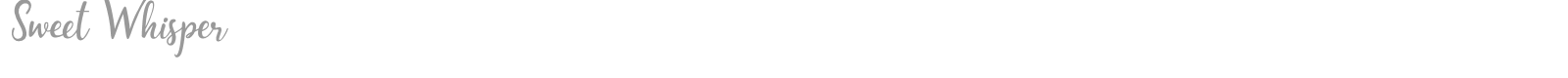 Sweet Whisper font preview